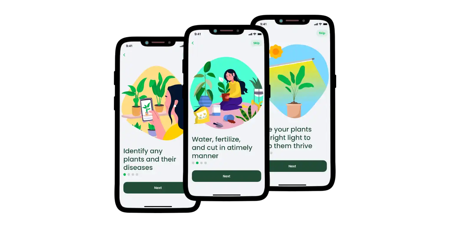 Promo screen for AI Plant Finder.