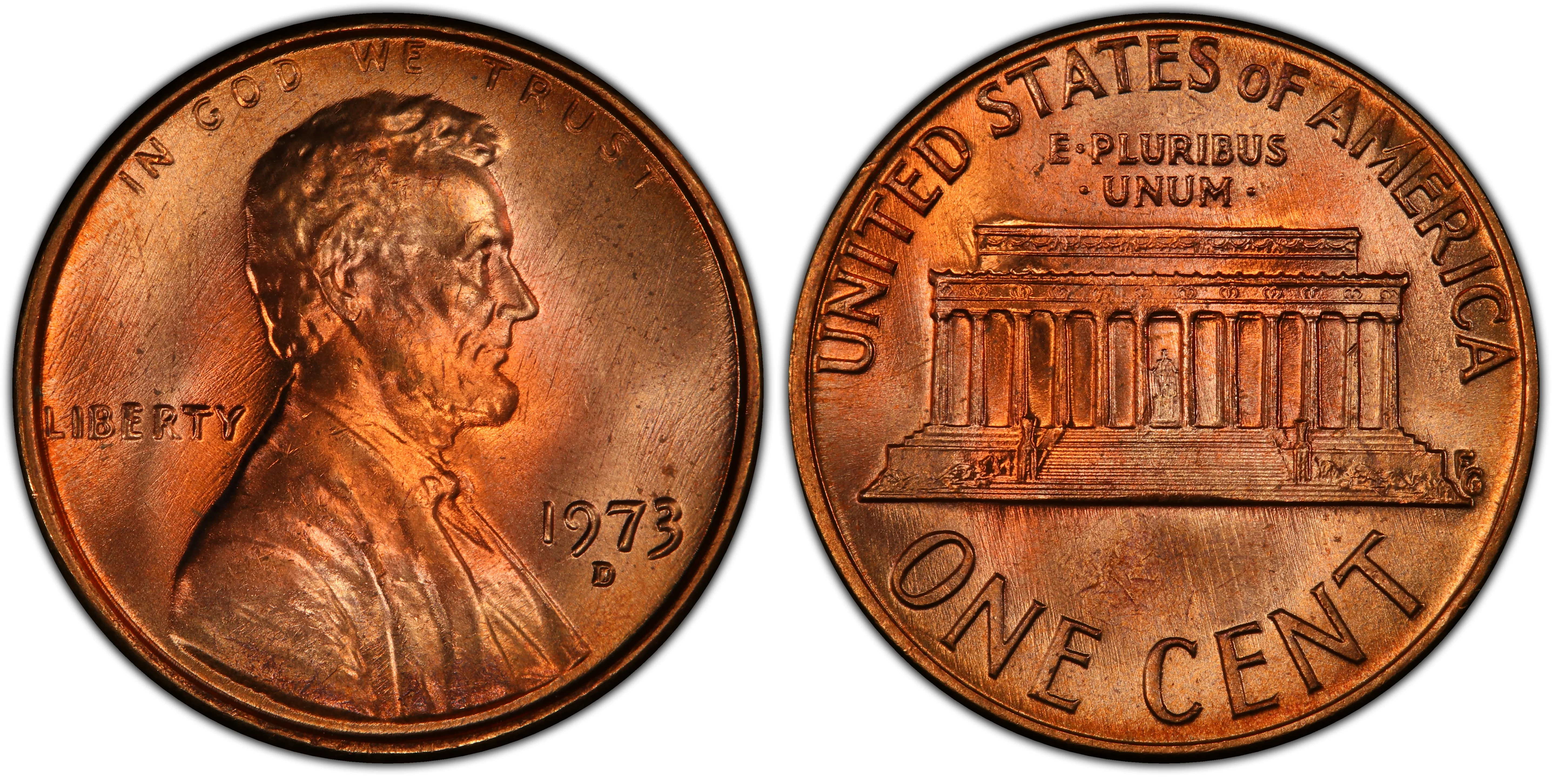 1973 D Penny 66MSRD
